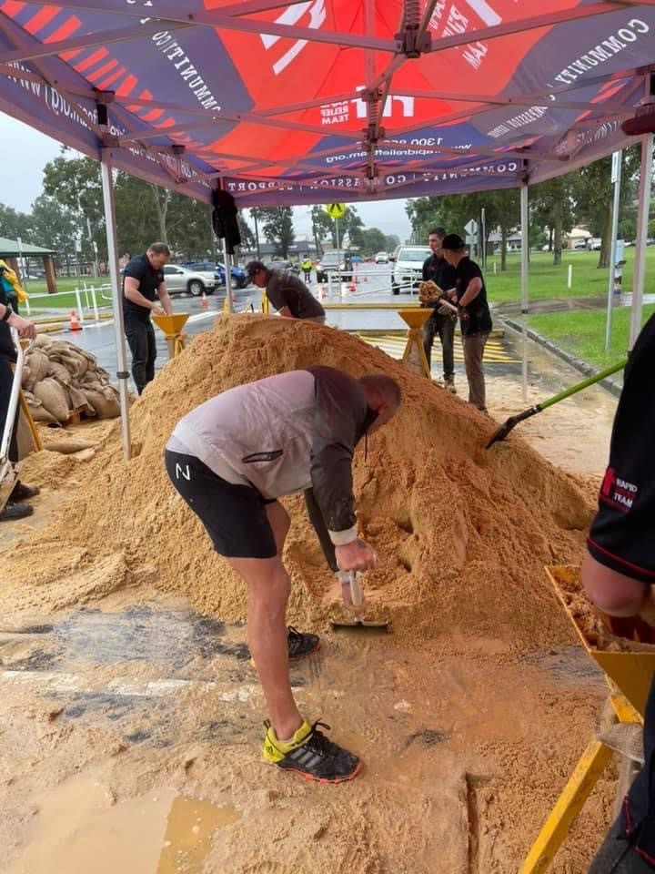 TCB Concrete helping out Penrith during the 2021 Floods