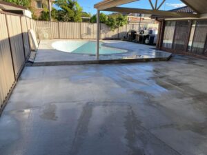 New concrete pool area & entertaining area Western Sydney