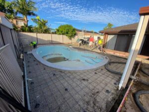 Preparing New Pool for concrete