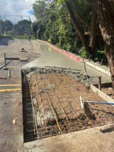 Concrete footpath formwork and pour Sydney